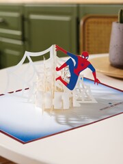 Hallmark Blue Amazing Day Card - 3D Pop Up Marvel Spider Man - Image 1 of 4