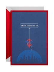 Hallmark Blue Amazing Day Card - 3D Pop Up Marvel Spider Man - Image 4 of 4