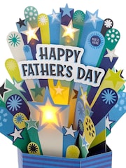 Hallmark Blue Musical & Light Up Father's Day Card - 3D Banner - Image 2 of 4