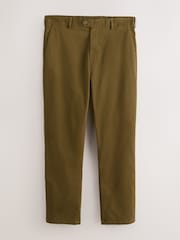 Dark Tan Straight Fit Signature Ultimate Motionflex Chino Trousers - Image 8 of 9