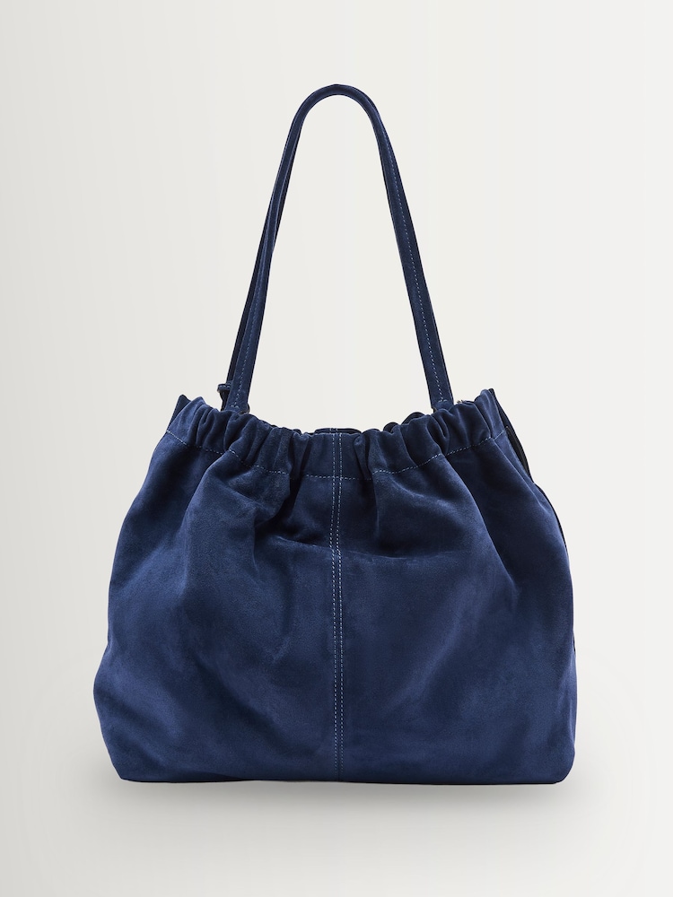 Marc Jacobs Navy The Suede Cristina Tote Bag - Image 2 of 4 Marc Jacobs Navy The Suede Cristina Tote Bag - Image 2 of 4