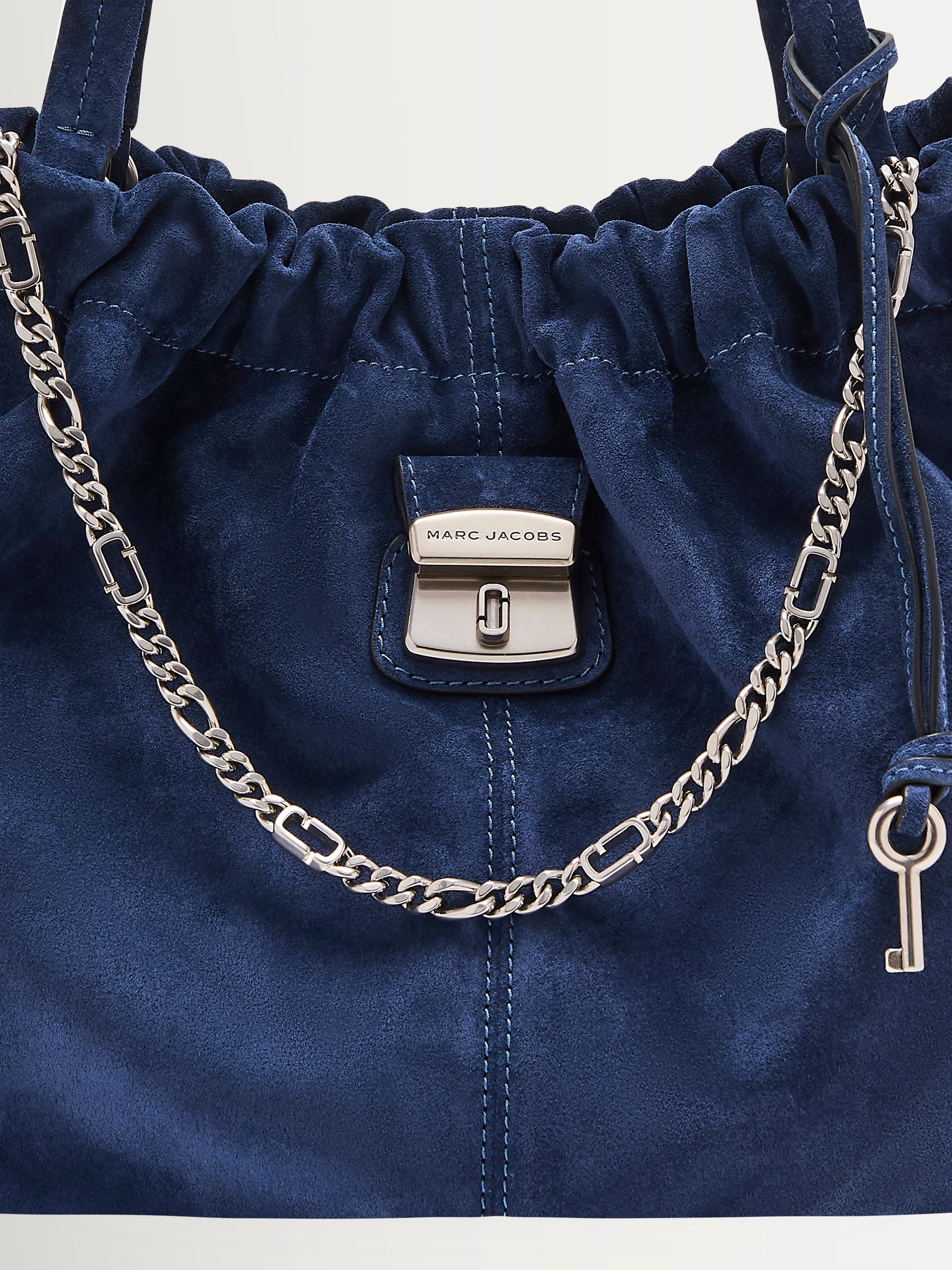 Marc Jacobs Navy The Suede Cristina Tote Bag | Seasons