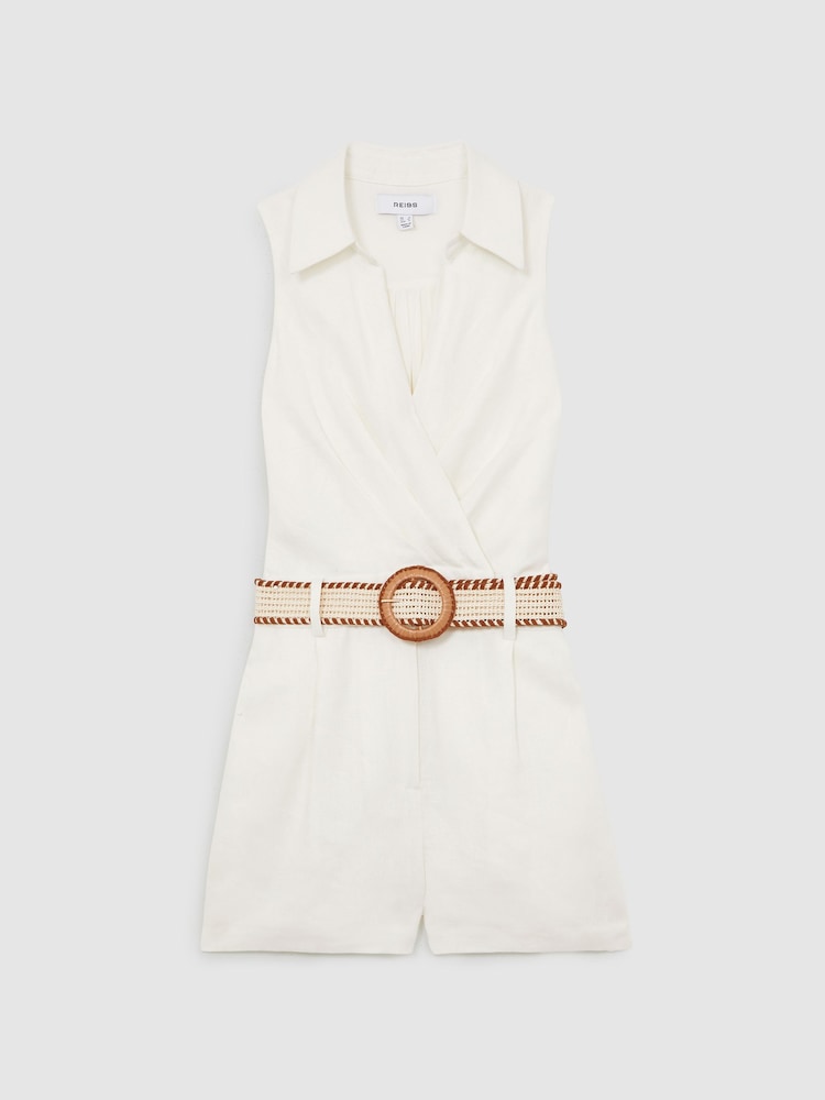 Reiss Cream Mila Playsuit - Image 2 of 6