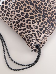 smALLSAINTS Leopard Underground Logo Swim Bag - Image 7 of 7