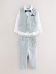 Gris - Conjunto de camisa, chaleco y pantalón Baker by Ted Baker - Imagen 1 de 8