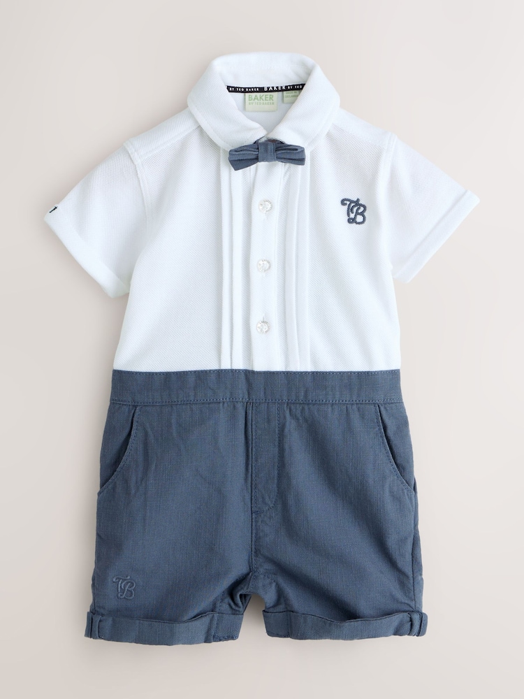Baker by Ted Baker Smart Bow Tie Rompersuit - Image 1 of 7