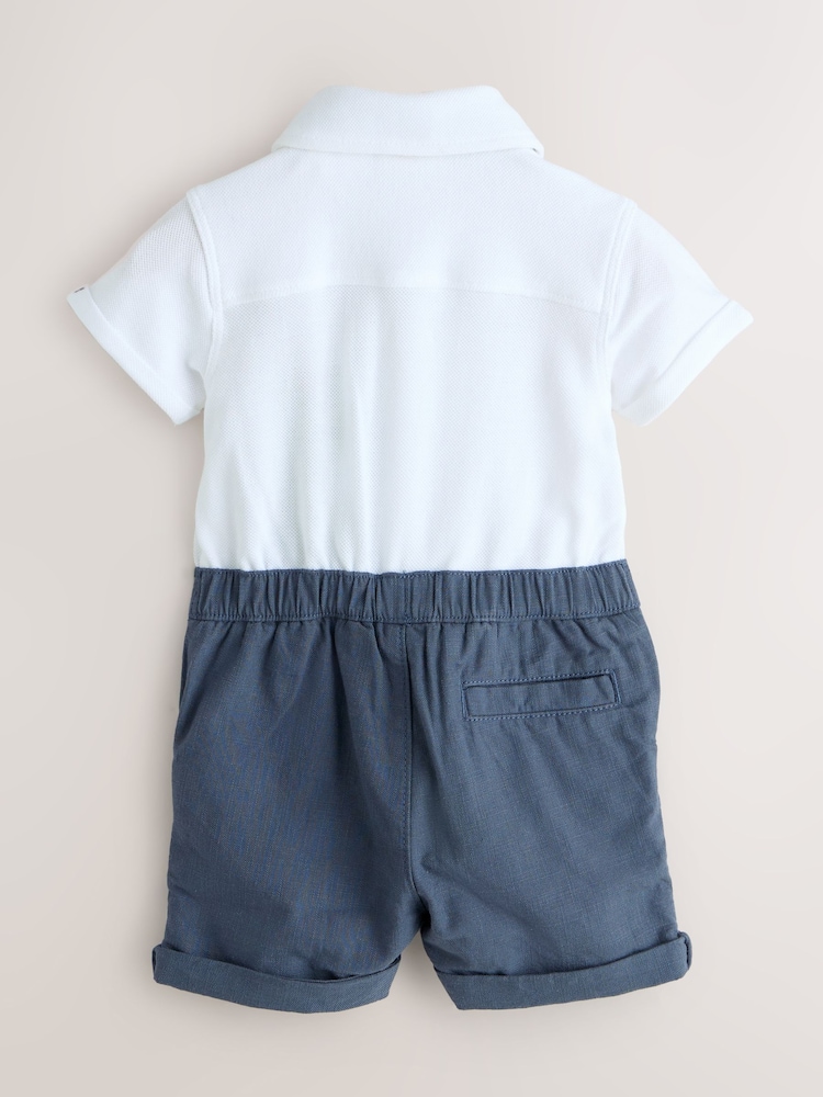 Baker by Ted Baker Smart Bow Tie Rompersuit - Image 2 of 7