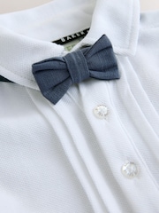 Baker by Ted Baker Smart Bow Tie Rompersuit - Image 4 of 7