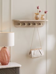 Floral Wall Shelf and Coat Hooks - Imagen 1 de 3