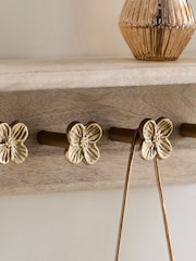 Floral Wall Shelf and Coat Hooks - Imagen 2 de 3