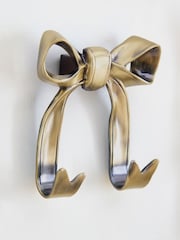 Set of 2 Gold Bow Metal Hooks - Image 4 of 4