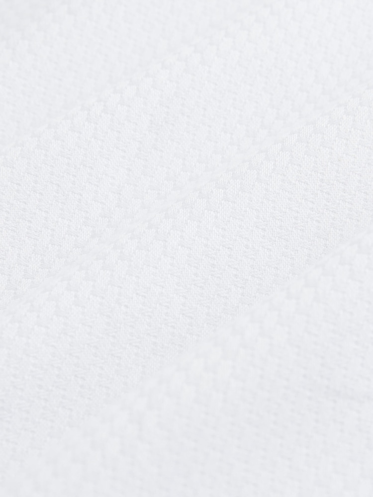 Bela - 100% Cotton Textured Long Sleeve Formal Shirt with Trim - Slika 8 iz 8 Bela - 100% Cotton Textured Long Sleeve Formal Shirt with Trim - Slika 8 iz 8