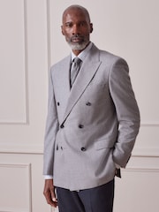 White/Black Stripe Regular Fit Signature Shirt and Tie Set - Image 3 of 9