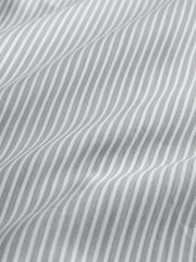 White/Black Stripe Regular Fit Signature Shirt and Tie Set - Image 9 of 9