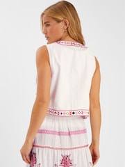 Accessorize Mirror & Palm Embroidered Waistcoat - Bild 2 von 4