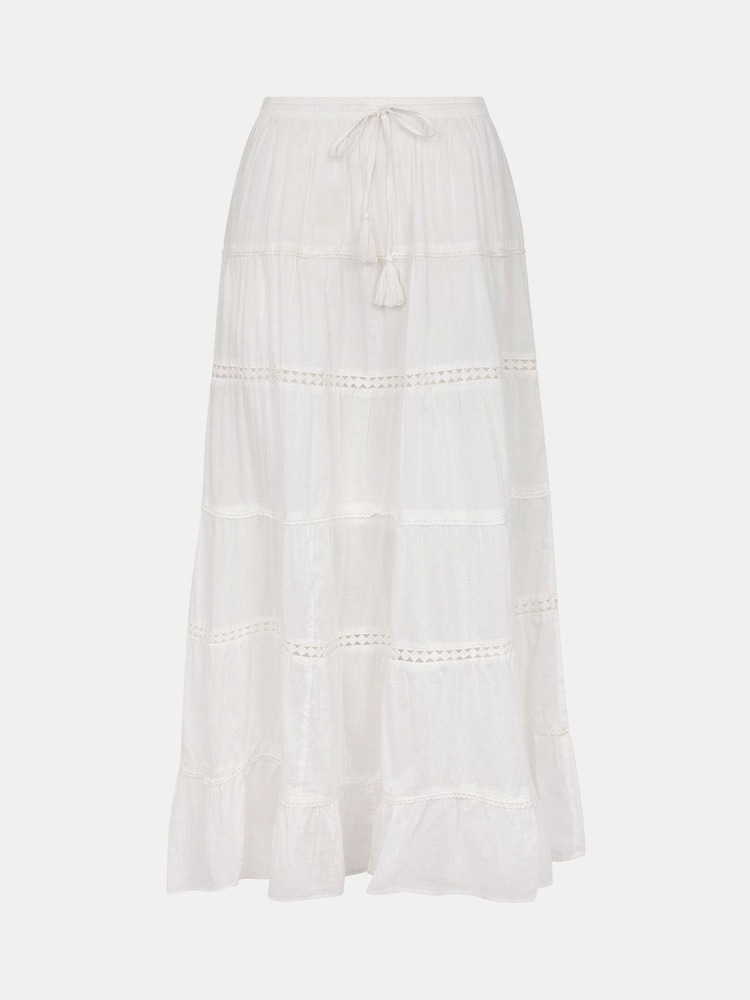 Accessorize Tiered 100% Cotton Maxi Skirt - Image 2 of 2