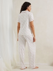 Chelsea Peers White Rose Ditsy Print Long Pyjamas Set - Image 4 of 5