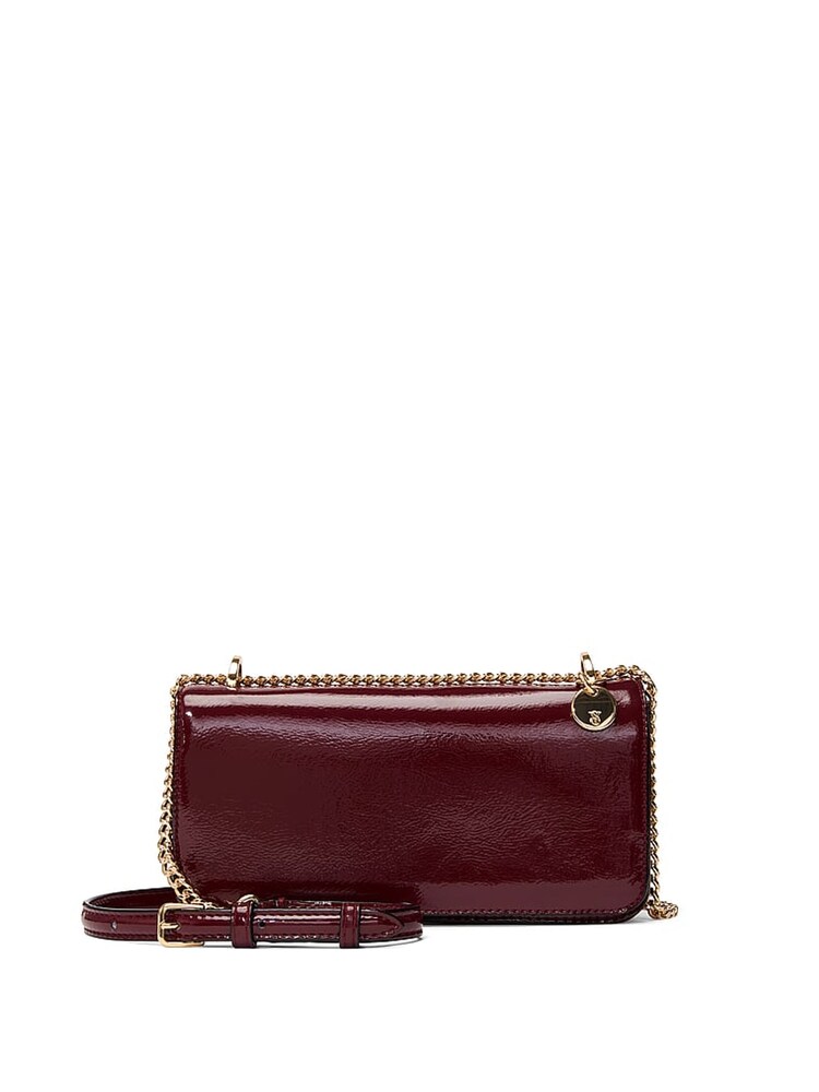 Victoria's Secret Sangria Red Mini Cross-Body Bag - Image 1 of 3 Victoria's Secret Sangria Red Mini Cross-Body Bag - Image 1 of 3