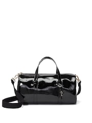 Victoria's Secret Black Patent Large Duffle Bag - Image 1 of 5