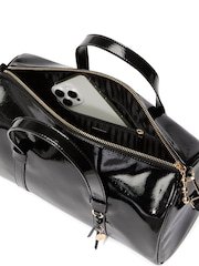 Victoria's Secret Black Patent Large Duffle Bag - Image 3 of 5