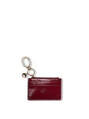 Victoria's Secret Sangria Red Patent Card Case Keyring - Image 1 of 3