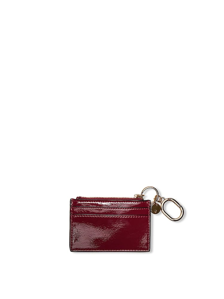 Victoria's Secret Sangria Red Patent Card Case Keyring - Image 2 of 3 Victoria's Secret Sangria Red Patent Card Case Keyring - Image 2 of 3