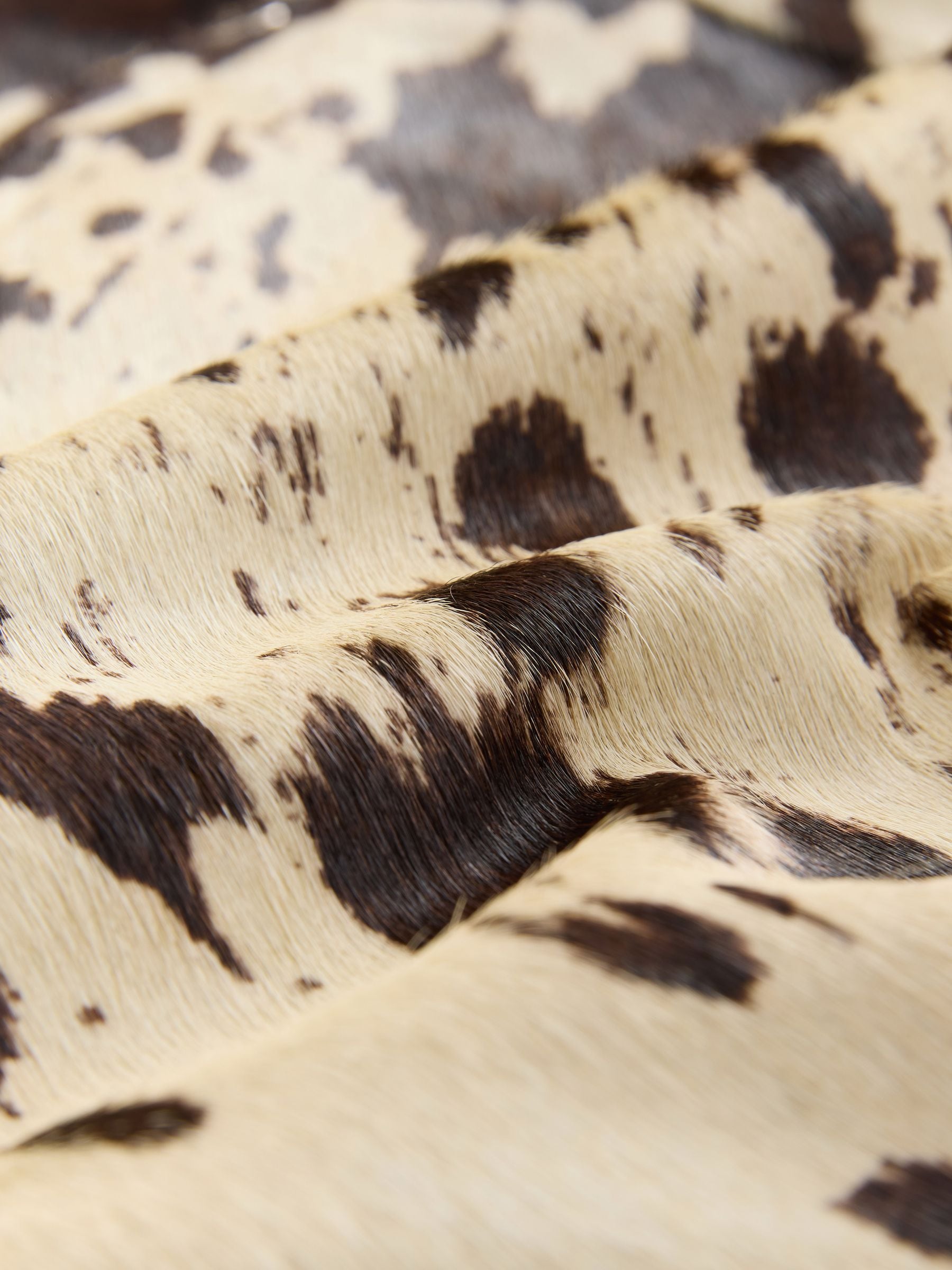 Buy Nothing Ordinary Animal Cow Print Leather Midi Car Coat from