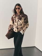 Nothing Ordinary Cowhide Leather Short Jacket - Imagen 1 de 9
