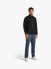 Tommy Hilfiger Black Regular Fit Flex Poplin Shirt - Image 3 of 6
