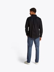 Tommy Hilfiger Black Regular Fit Flex Poplin Shirt - Image 4 of 6