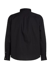 Tommy Hilfiger Black Regular Fit Flex Poplin Shirt - Image 6 of 6