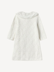 Self-Portrait White Pointelle Knit Dress - Image 2 of 2