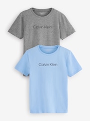 Calvin Klein Grey Modern Cotton T-Shirts 2 Pack - Image 1 of 3