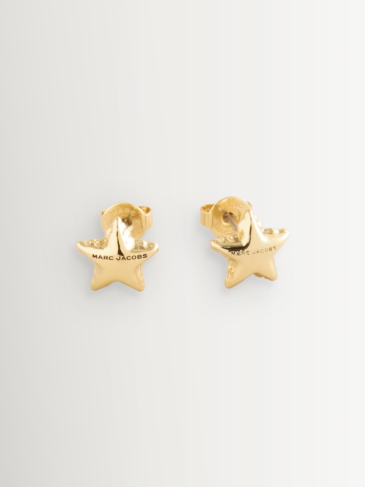 Marc Jacobs Gold Tone Balloon Star Earrings - Image 1 of 1 Marc Jacobs Gold Tone Balloon Star Earrings - Image 1 of 1