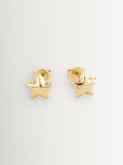 Marc Jacobs Gold Tone Balloon Star Earrings - Image 2 of 5