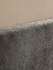 Soft Twill Mid Grey Brayden Upholstered Bed Frame - Image 9 of 11