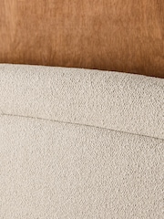 Boucle Twill Oyster Natural Demi Upholstered Bed Frame - Image 5 of 6