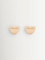 Marc Jacobs Gold Tone Balloon Heart Earrings - Image 3 of 4