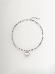 Marc Jacobs Silver Tone Ballon Heart Lock Pendant - Image 2 of 3