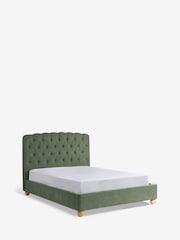 Relaxed Linen Look Green Farringdon Upholstered Ottoman Storage Bed Frame - Image 8 of 10