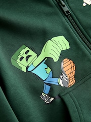 Green Minecraft Zip Through Hoodie (3-16yrs) - Image 4 of 6