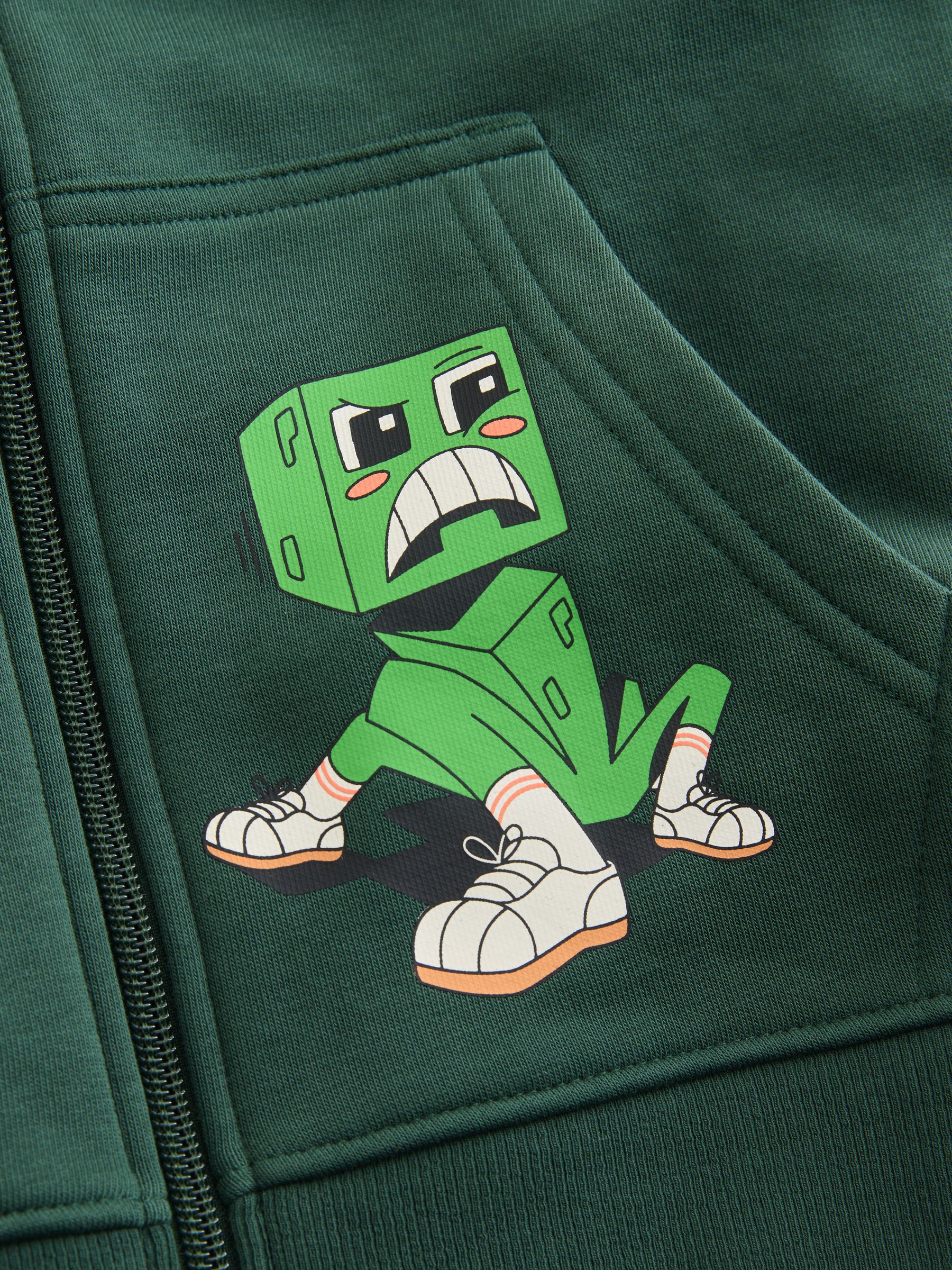 Buy Green Minecraft Zip Through Hoodie (3-16yrs) from Next USA