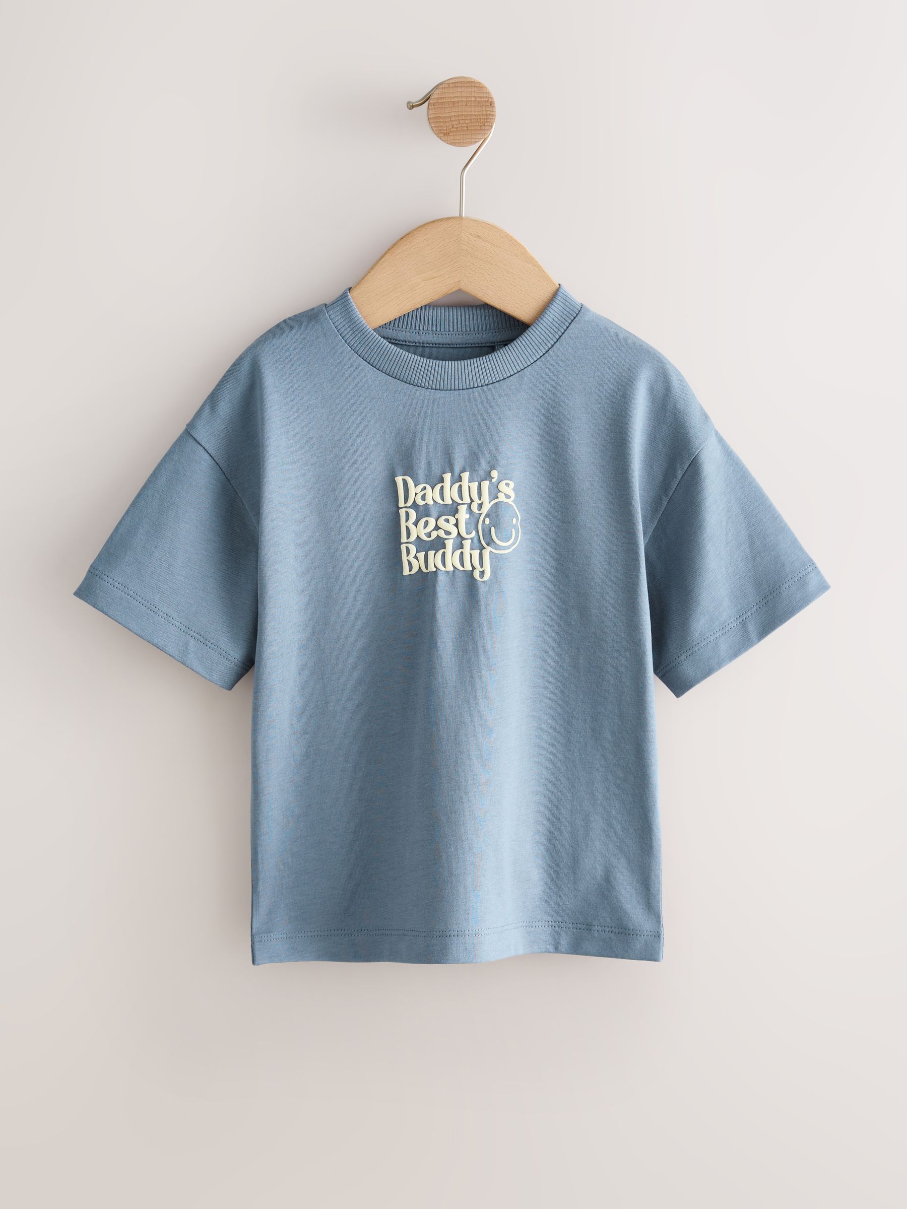 Buy Blue Daddy's Best Buddy Short Sleeve Small Graphic T-Shirt