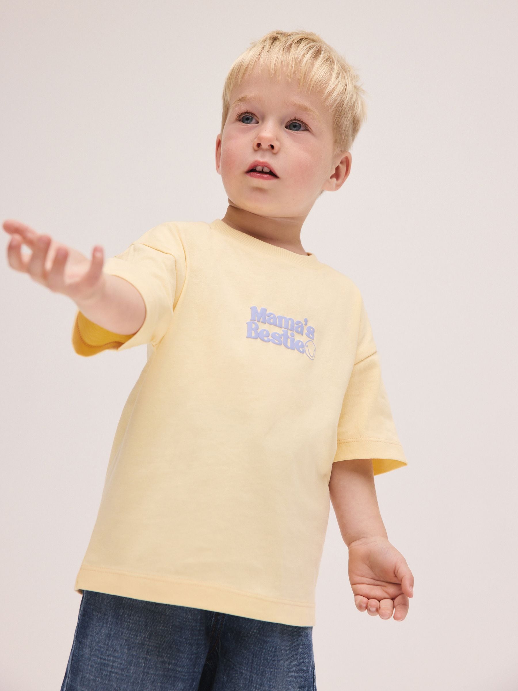 Buy Yellow Mama's Bestie Short Sleeve Small Graphic T-Shirt (3mths