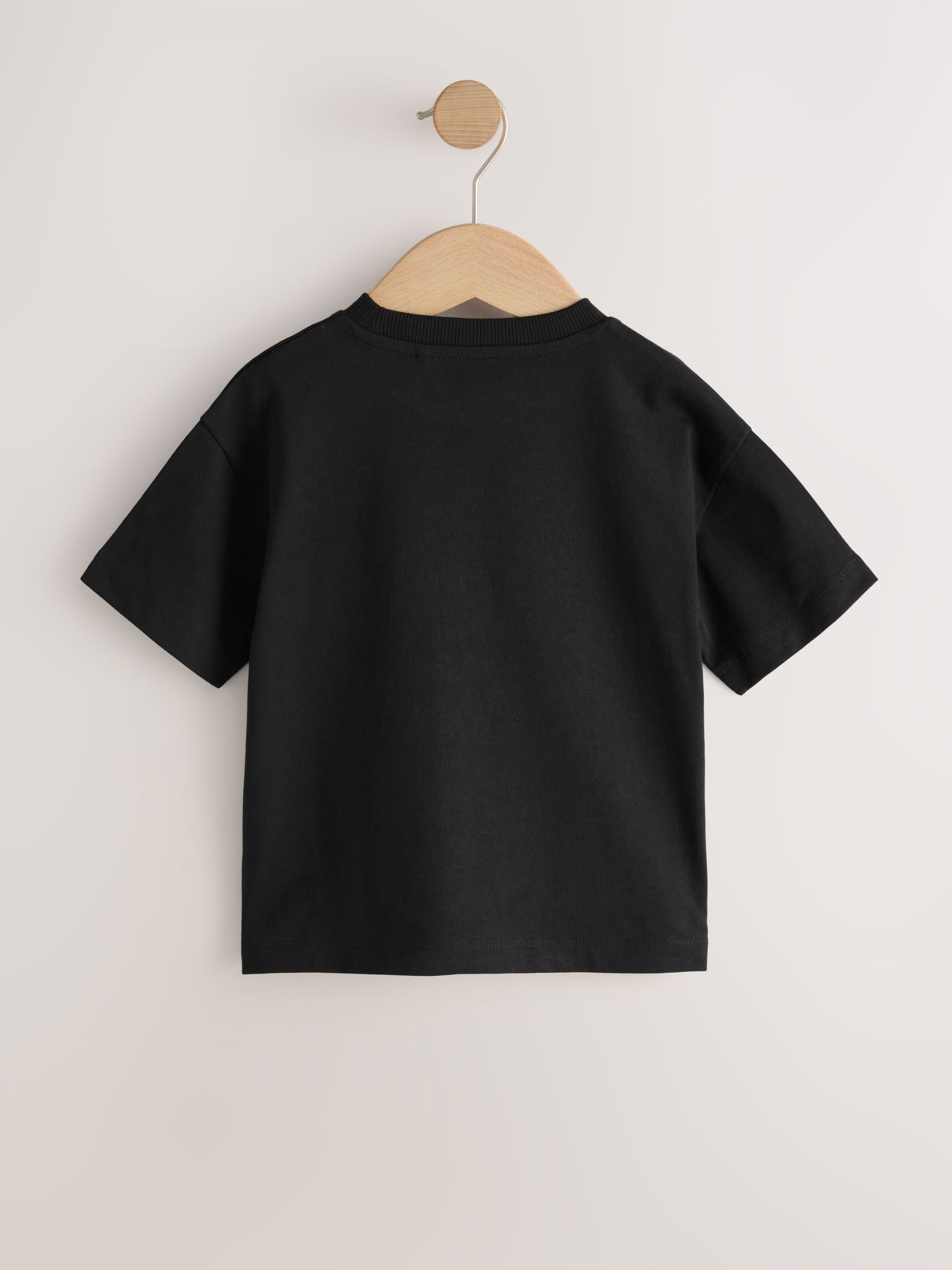 Buy Black Smile Short Sleeve Small Graphic T-Shirt (3mths-8yrs