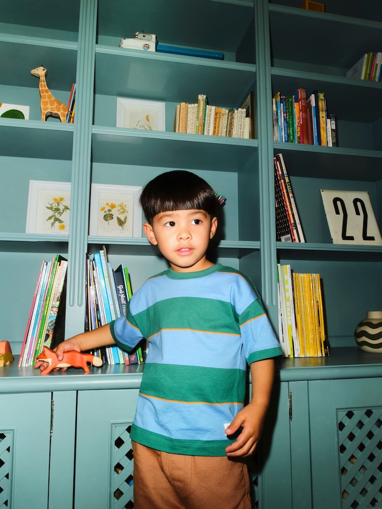 أزرق / أخضر / برتقالي - Short Sleeve Stripe T-Shirt (3mths-7yrs) (3mths-7yrs) - صورة 1 من 12 أزرق / أخضر / برتقالي - Short Sleeve Stripe T-Shirt (3mths-7yrs) (3mths-7yrs) - صورة 1 من 12