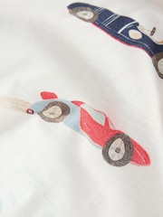 ホワイト水彩車 - 半袖 全面プリント Tシャツ（3 か月〜7 歳）（3 か月〜7 歳） - 画像 8 / 8