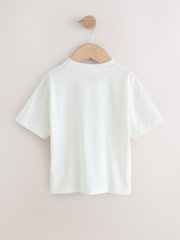 White/Blue/Red/Yellow Slogan Short Sleeve Graphic T-Shirts 4 Pack (3mths-7yrs) - Image 6 of 8