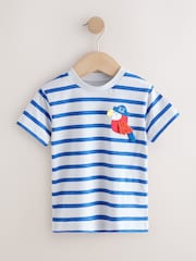 ブルー パイレーツ - 半袖アップリケ Tシャツ 3枚組（3か月〜7歳） - 画像 4 / 7