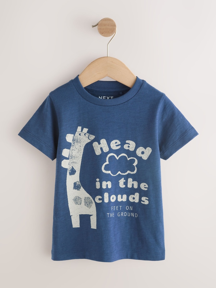 أزرق سافاري - حزمة من 3 تيشرتات بطبعات جرافيك بأكمام قصيرة للأطفال (3أشهر-7سنوات) - صورة 2 من 7 أزرق سافاري - حزمة من 3 تيشرتات بطبعات جرافيك بأكمام قصيرة للأطفال (3أشهر-7سنوات) - صورة 2 من 7